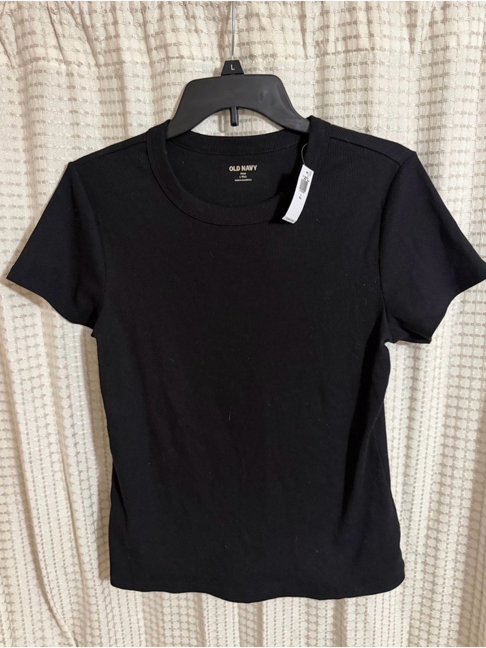 Old Navy Black Short Sleeve Crewneck Tee